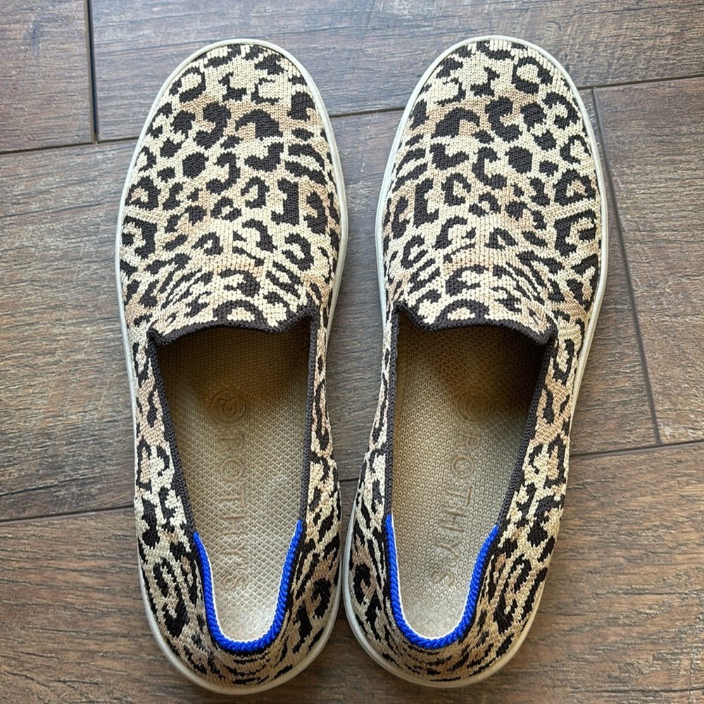 Rothy’s Leopard print slip on Sz 7
